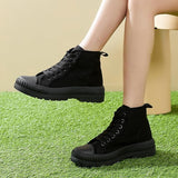 Sneaker Boot Soho: Plataforma Chunky & Canvas Premium