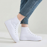 Sneaker Plataforma Skyline: Lona Transpirable & Suela Antideslizante