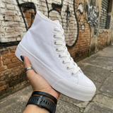 Sneaker Plataforma Skyline: Lona Transpirable & Suela Antideslizante