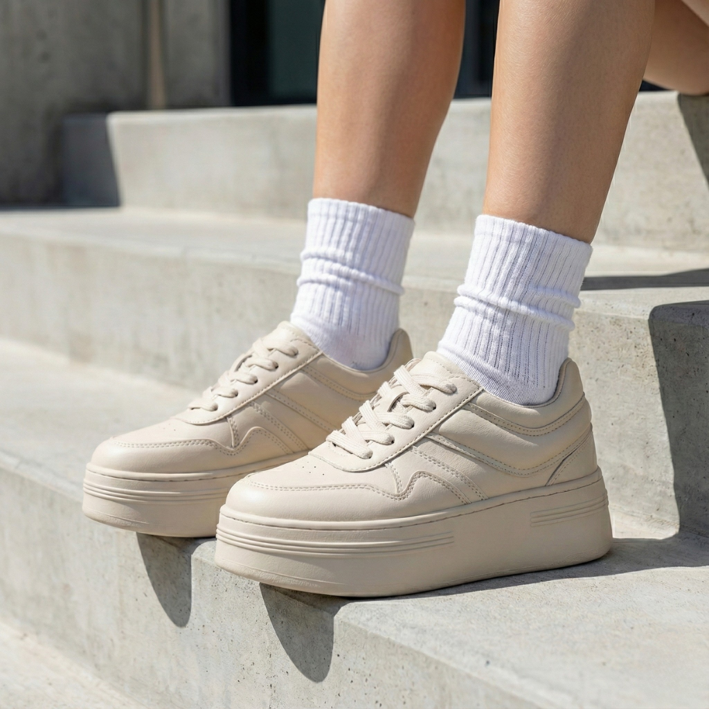 Tenis Plataforma Dream Elite: Altura Instantánea & Confort Todo el Día