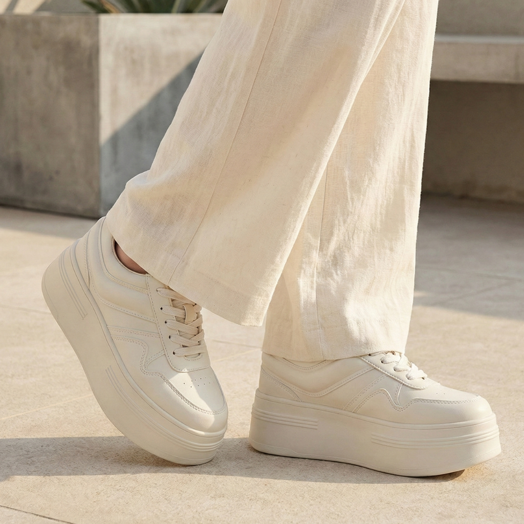 Tenis Plataforma Dream Elite: Altura Instantánea & Confort Todo el Día