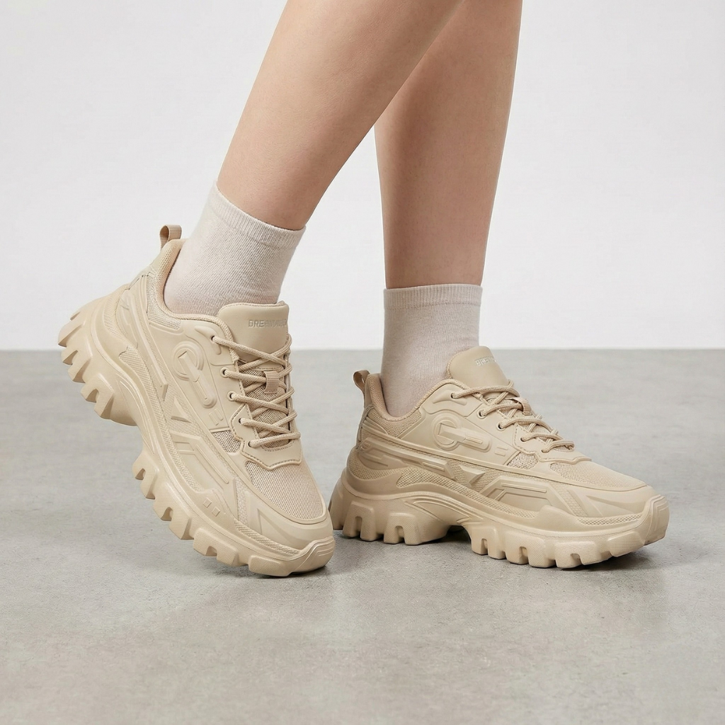 Sneakers Dream Bold: Plataforma Chunky & Estilo Todo el Día