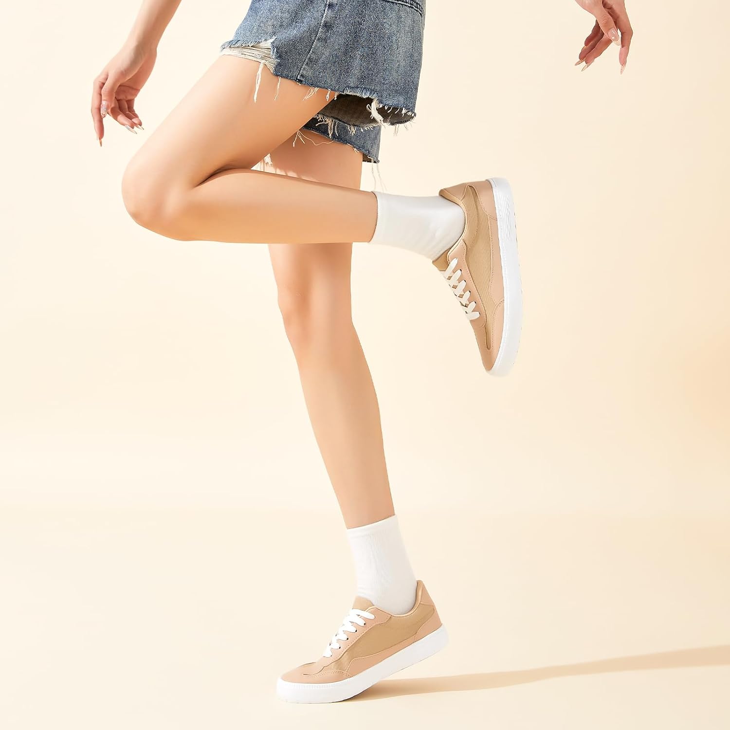 Tenis Urbano Mónaco: Malla Transpirable & Cuero Vegano