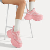 Sneaker Pink Tokio: Plataforma Chunky & Estilo Urbano