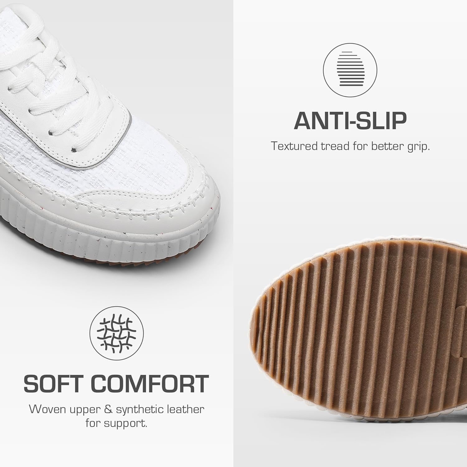 Sneaker Manhattan: Plataforma Ribbed & Textura Tweed