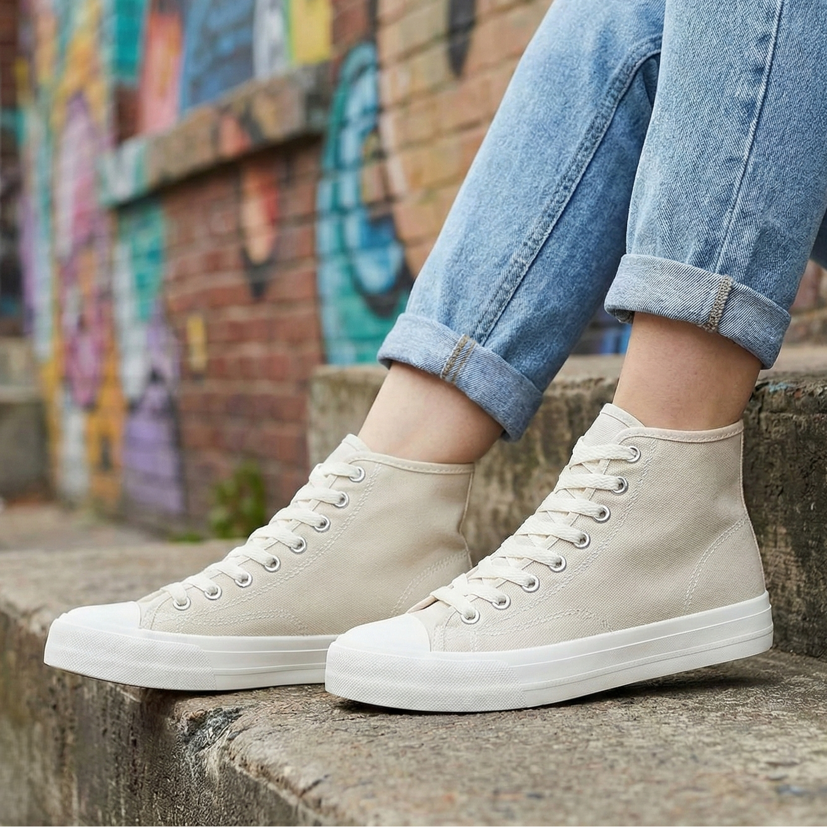 Tenis Canvas "Iconic High": Silueta Clásica & Diseño Atemporal