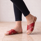 Sandalias Planas de Tiras Cruzadas