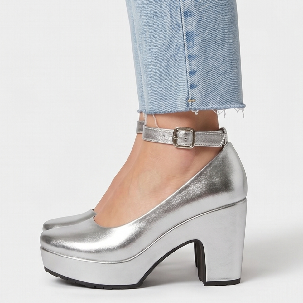 Zapato formal cerrado de tacón mediano antideslizante
