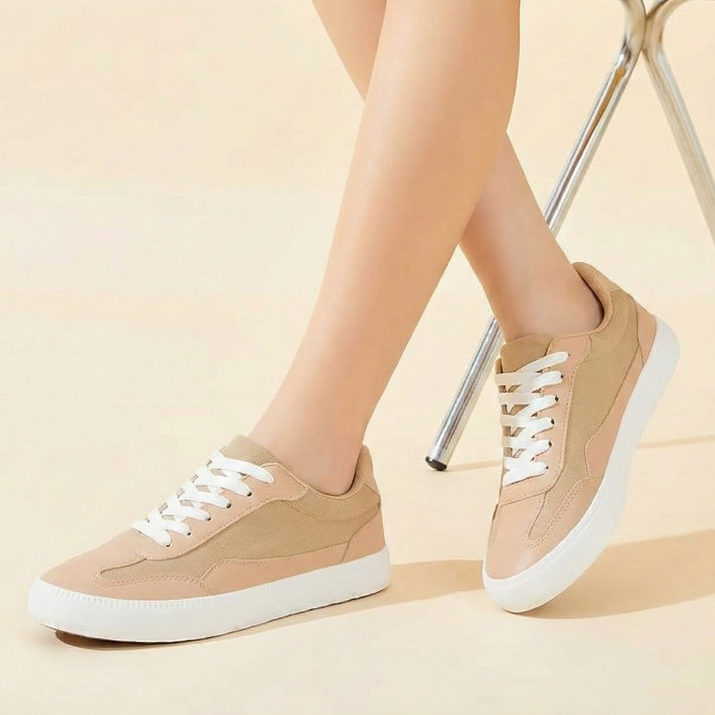 Tenis Urbano Mónaco: Malla Transpirable & Cuero Vegano