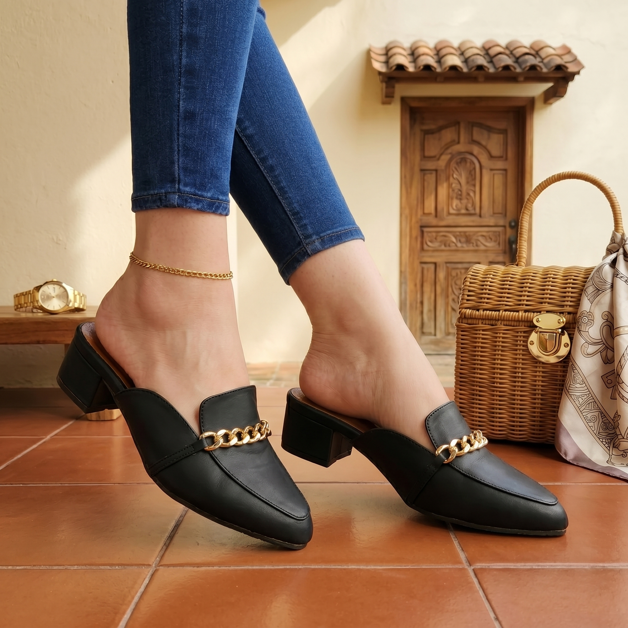 Mocasin hermoso y elegante
