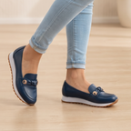 Mocasines Urbanos Comfy-Chic con Detalle Metálico