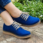 Zapato Casual Tipo Oxford. Suela Flex. Acabado Gamuza