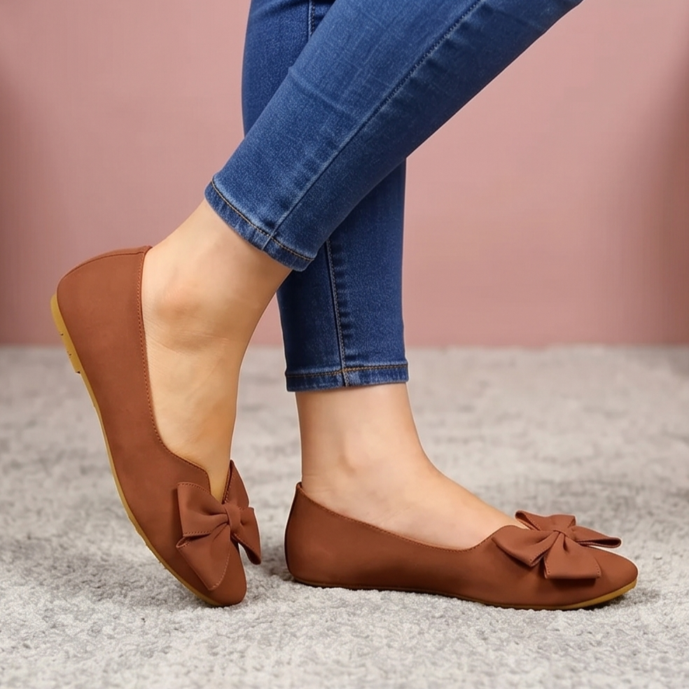 Flats con Detalle de Moño: Dulzura en Cada Paso