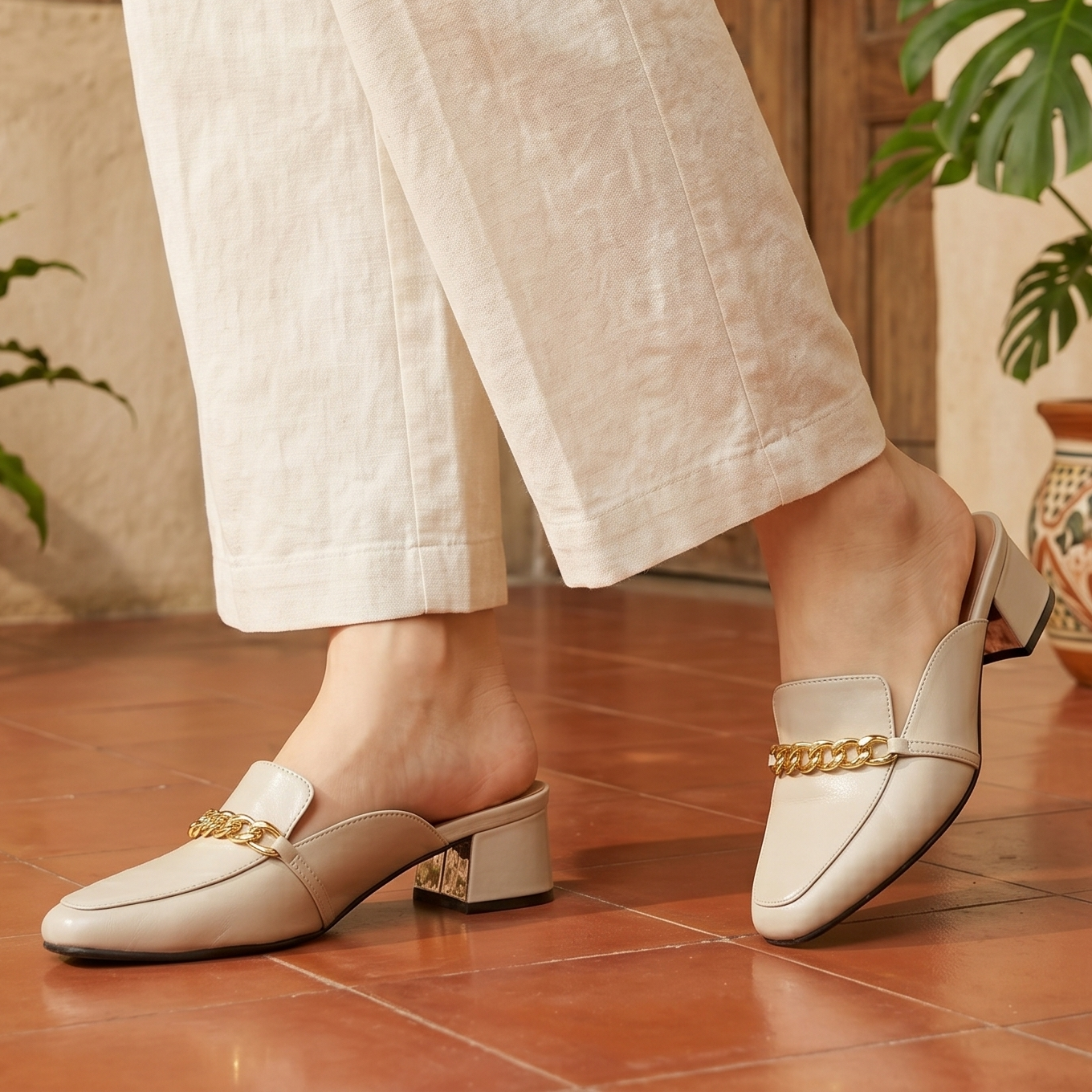 Mocasin hermoso y elegante