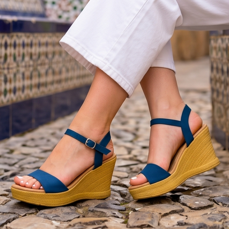 Sandalias con Plataforma Texturizada para un Toque Distinto