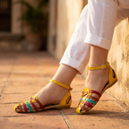 Zapato bajito estilo cangrejero, colorido diseño