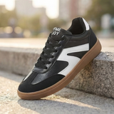 Sneaker Retro "Candy": Gamuza Patchwork & Suela Goma