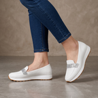 Mocasines Slip-On con Plataforma y Detalle Brillante