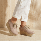 Plataforma Suede Wedge Oxford: Edición Bramante