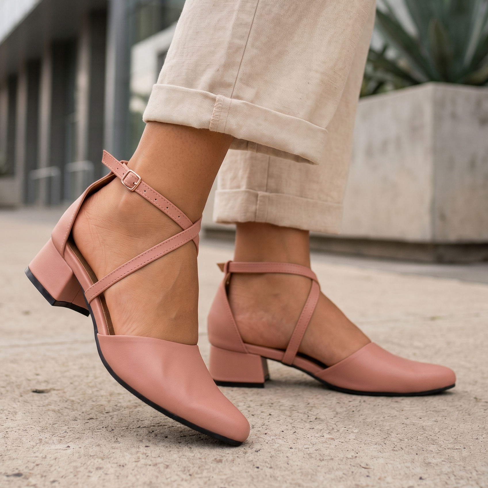 Bello calzado con taconcito, cerrado de enfrente puntudo, Diseño exclusivo de Nova Shoes