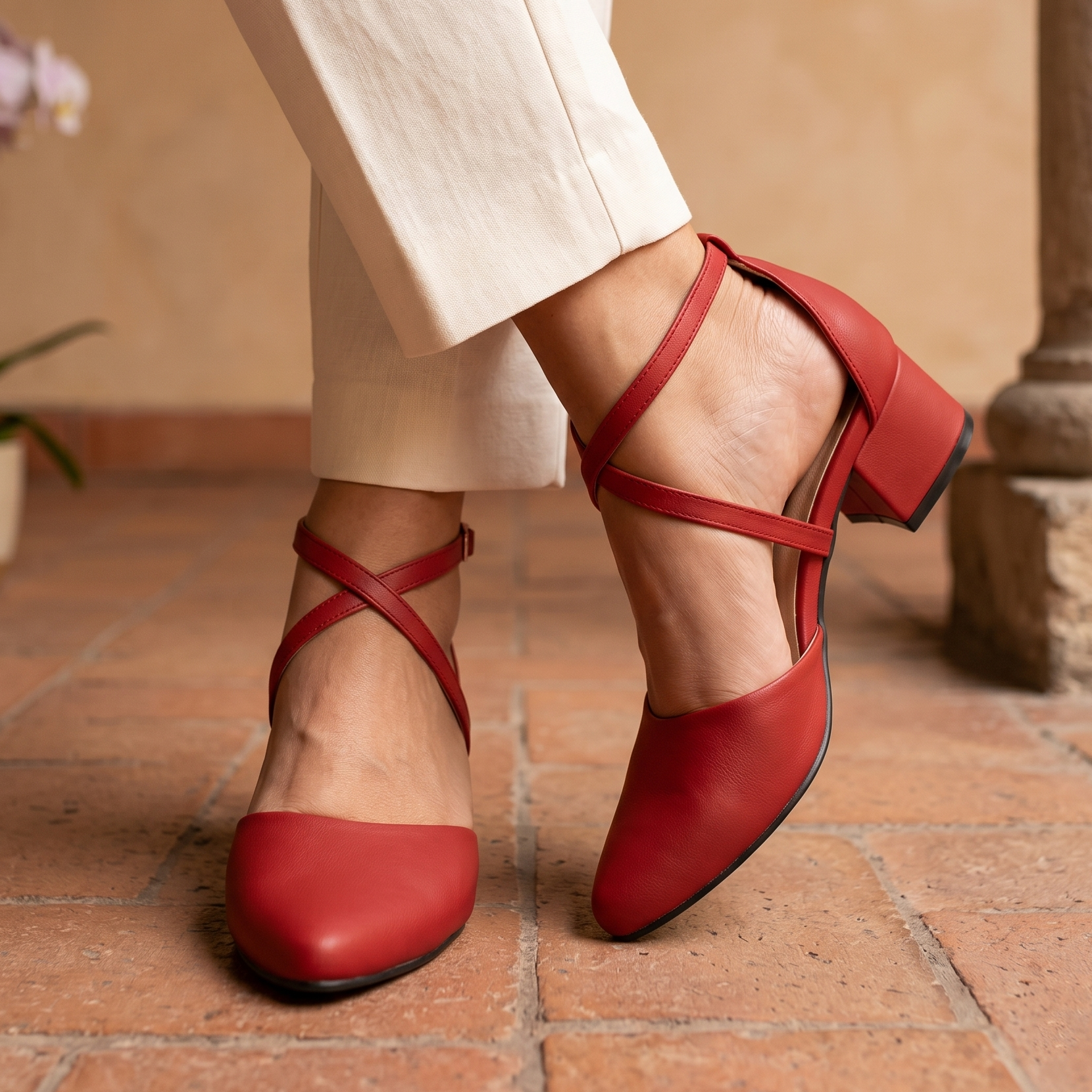 Bello calzado con taconcito, cerrado de enfrente puntudo, Diseño exclusivo de Nova Shoes