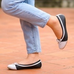 Zapatillas Flats Versátiles para Todo Andar Decorada con un Chongo. Elige entre colores combinados