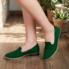 Zapatilla cerrada de gamuza, variedad de colores