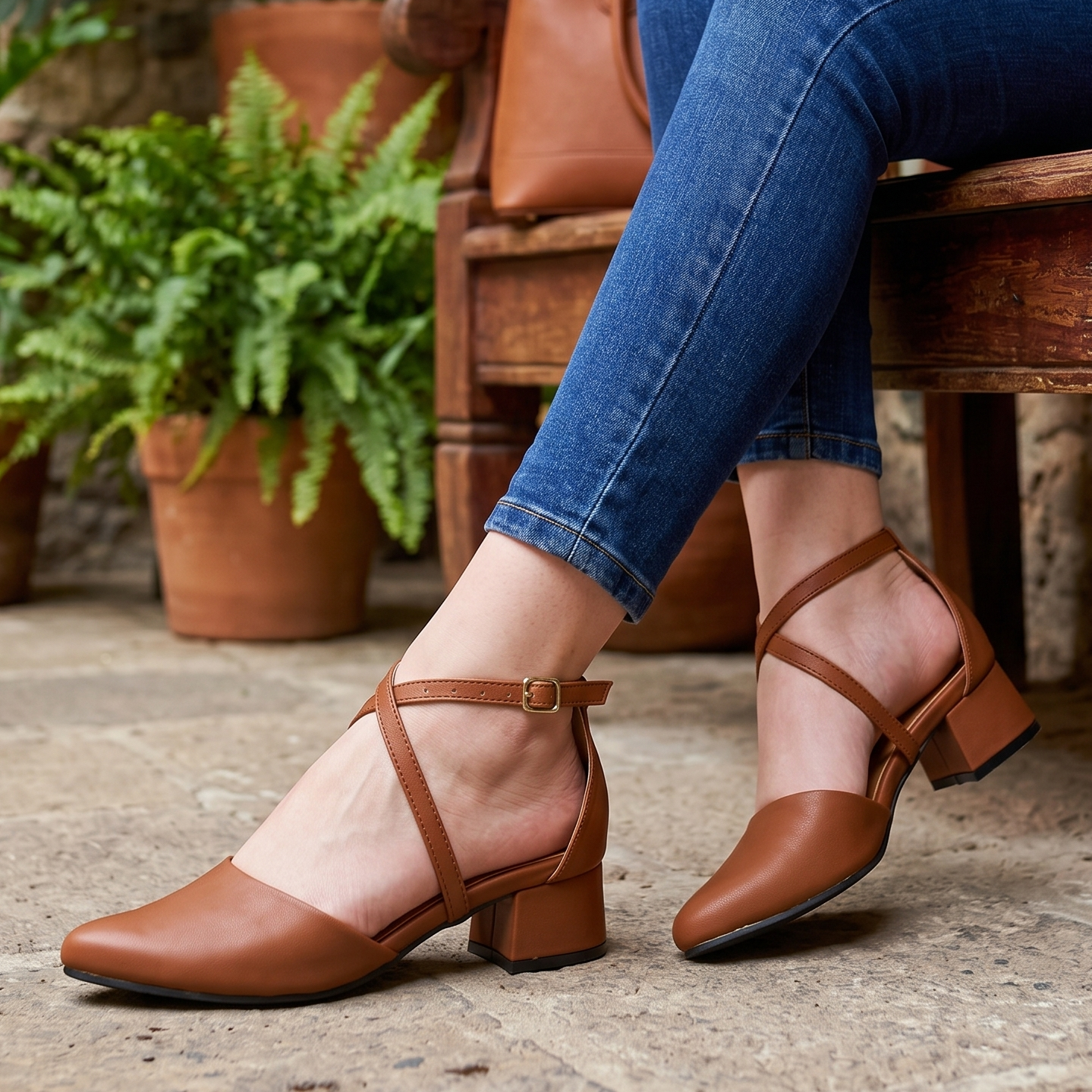 Bello calzado con taconcito, cerrado de enfrente puntudo, Diseño exclusivo de Nova Shoes
