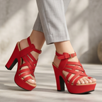 Este estilo te hara sentir sexy al mismo tiempo que le da estilo a tu outfit. Zapato con fajas entrelazadas