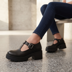 Título: Mary Jane Chunky "Urban Elegance" – Comodidad y Estilo en Cada Paso