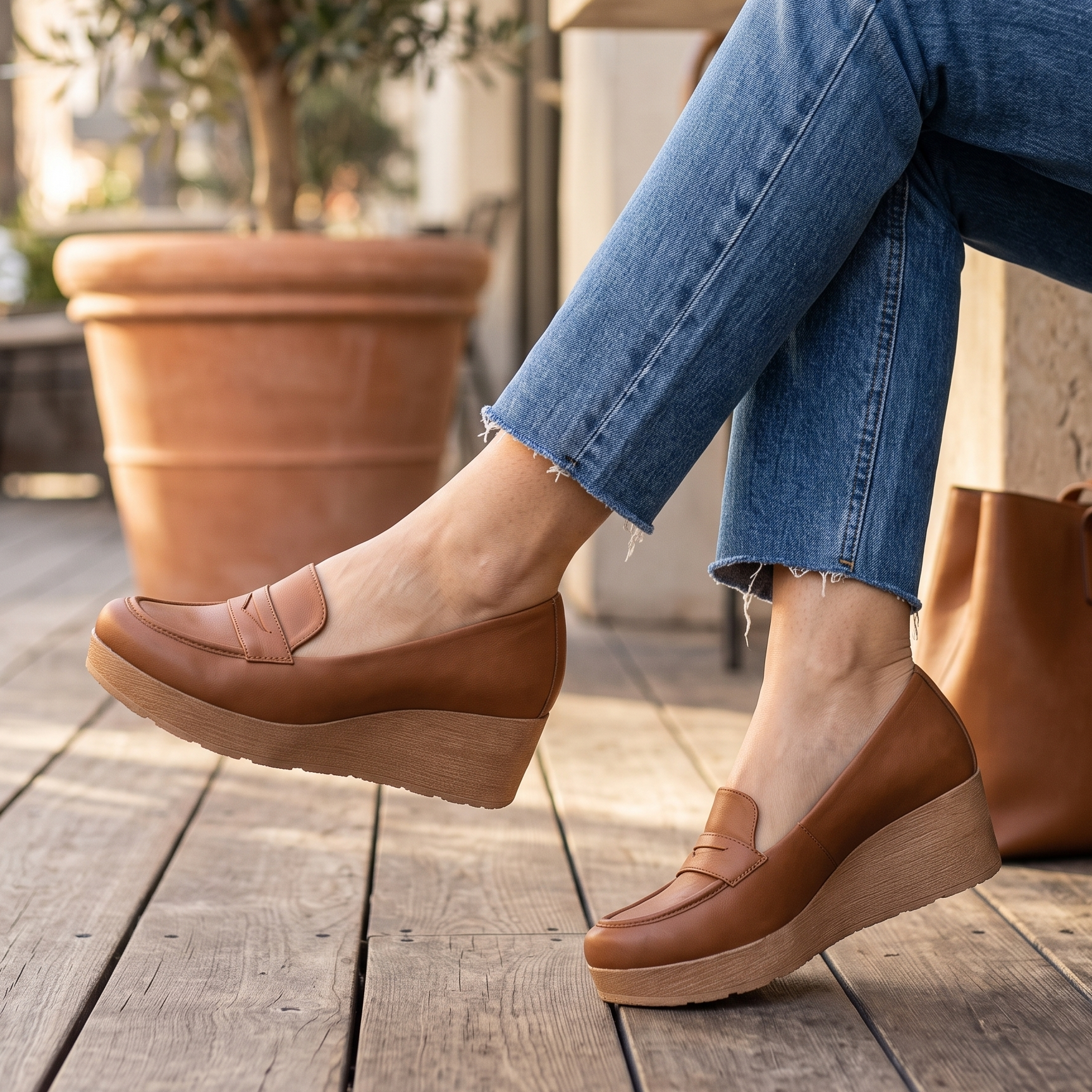 Mocasín Confort con Suela de Plataforma
