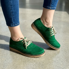 Zapato Casual Tipo Oxford. Suela Flex. Acabado Gamuza