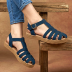 Sandalia Cerrada Trenzada: Suela Cómoda 2.5cm
