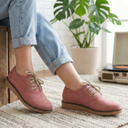 Zapato Casual Tipo Oxford. Suela Flex. Acabado Gamuza