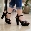 Delicado zapato, diseño de tiras delgadas, cruzadas