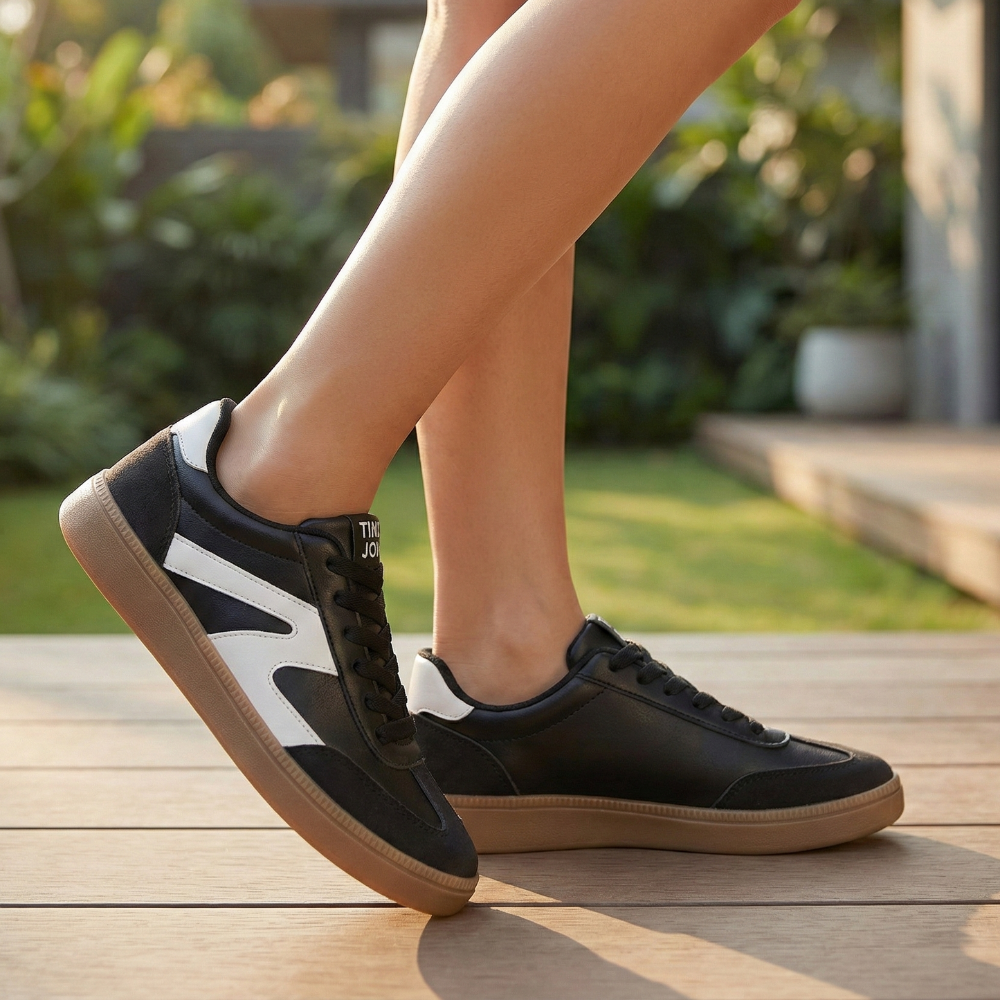 Sneaker Retro "Candy": Gamuza Patchwork & Suela Goma