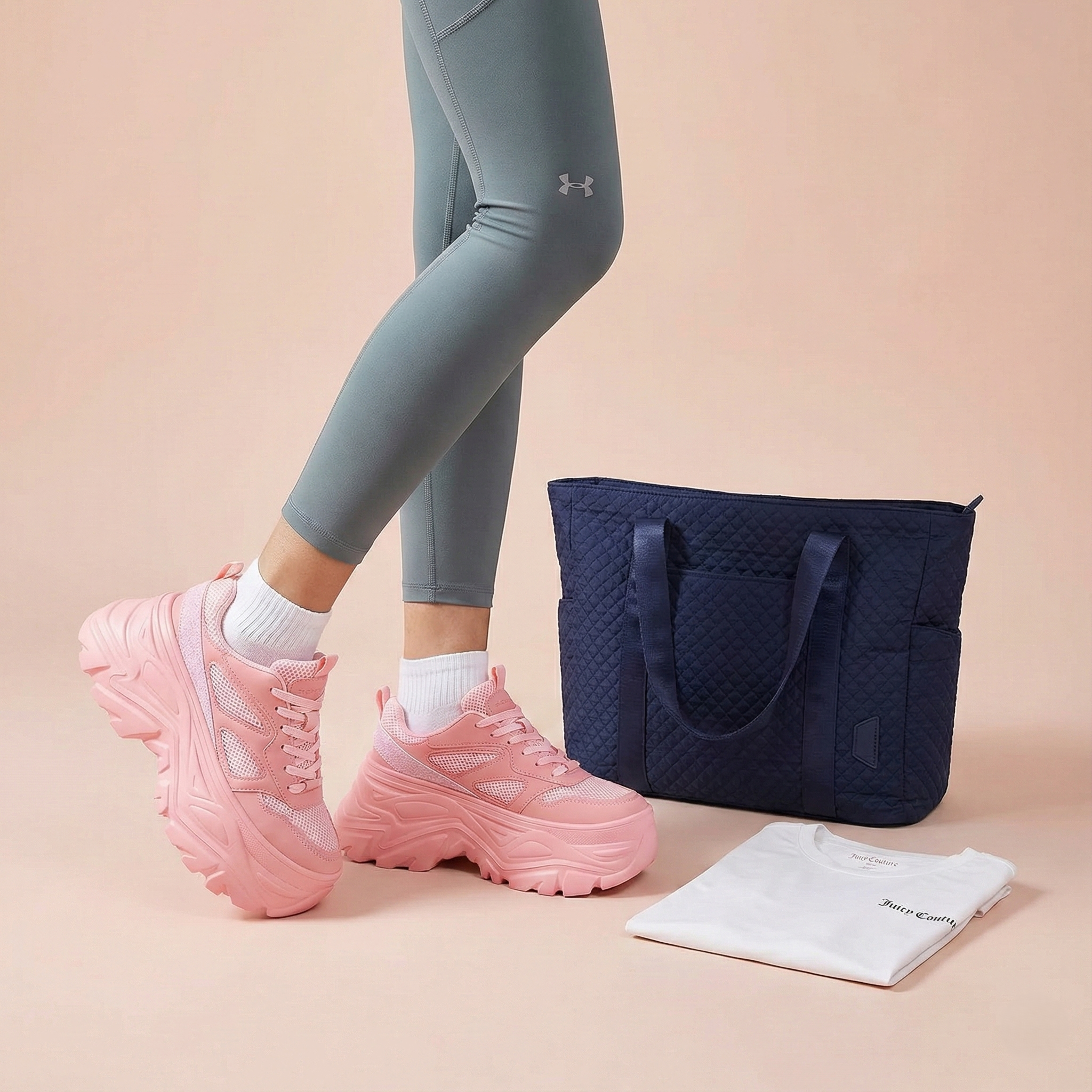 Sneaker Pink Tokio: Plataforma Chunky & Estilo Urbano