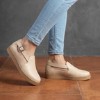 Zapato Femenino de Descanso con Plataforma de Goma Comoda y Casual