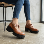Título: Mary Jane Chunky "Urban Elegance" – Comodidad y Estilo en Cada Paso