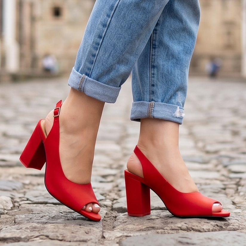 Elegancia Cotidiana: Zapatos con Tacón Robusto