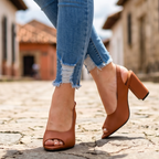 Elegancia Cotidiana: Zapatos con Tacón Robusto