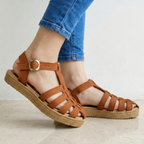 Sandalia Cerrada Trenzada: Suela Cómoda 2.5cm
