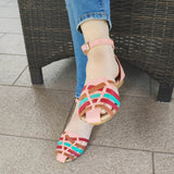 Zapato bajito estilo cangrejero, colorido diseño