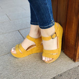 Zapato Casual Hermoso Diseño. De Gamuza Amarillo / 34 Normal Zapatos Medianos