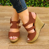 Plataformas Con Diseño Moderno Suela De Bramante Cafe / 35 Normal Zapatos Altos