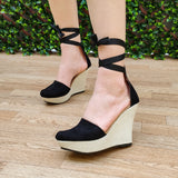 Lindas Plataformas Cómodas Sexy Y Bonitas. Estilo Romanas Zapatos Altos