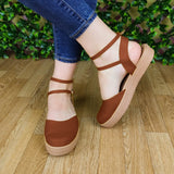 Calzado Cerrado De Enfrente Con Fajas Delgadas Atras. Suela Beige Comoda Y Suave Cafe / 35 Normal