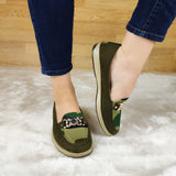 Mocasin Moteado Estilo Militar