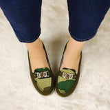 Mocasin Moteado Estilo Militar