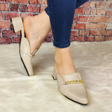 Mocasin Hermoso Y Elegante Beige / 35 Normal Zapatos Bajitos